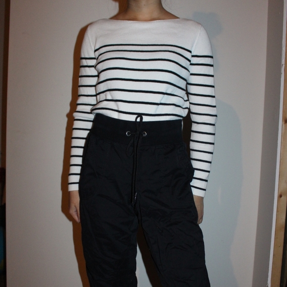 Ribbed Striped White Top - XS (Gap) - Picture 5 of 5